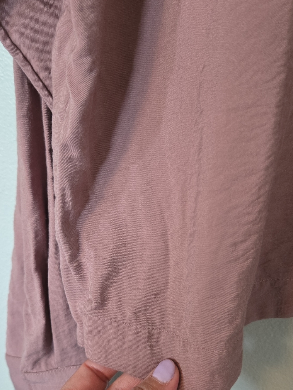 Madewell | Mauve Long Sleeve Cross Over Back Top Size Small - Picture 9 of 11